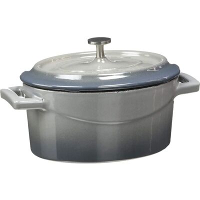 Pentole Agnelli Cast Iron Oval Casserole with Lid & Handles - Cooking Pot Pentole Agnelli Cast Iron Oval Casserole with Lid & Handles - Cooking Pot