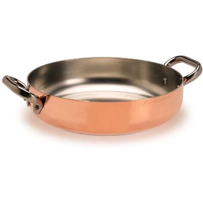 Agnelli Copper Induction Pan - 28cm Two Handles Agnelli Copper Induction Pan - 28cm Two Handles