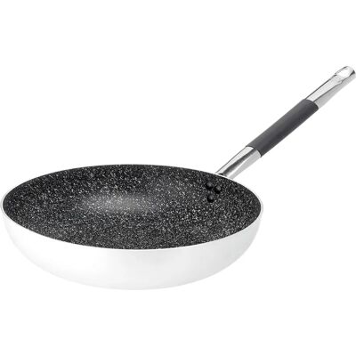 Agnelli hoogwaardige aluminium koekenpan met koele handgreep - 32cm Agnelli hoogwaardige aluminium koekenpan met koele handgreep - 32cm