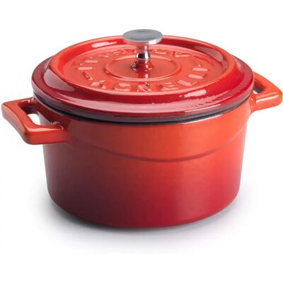 Agnelli Récipient en fonte émaillée - Cuisson lente, 14cm - Ustensiles de cuisine Agnelli Récipient en fonte émaillée - Cuisson lente, 14cm - Ustensiles de cuisine