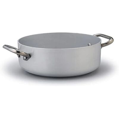 Agnelli Aluminium Induktionskasserolle - 20cm Hoch - Kochgeschirr Agnelli Aluminium Induktionskasserolle - 20cm Hoch - Kochgeschirr