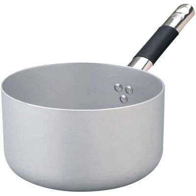 Casserole en aluminium pour induction - 20cm - Argent/Noir Casserole en aluminium pour induction - 20cm - Argent/Noir