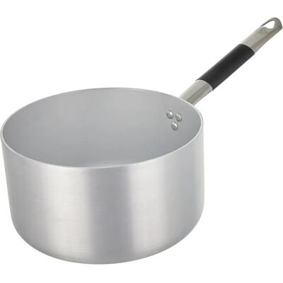 Casserole en aluminium Agnelli 24cm induction - Léger, Manche “cool” Casserole en aluminium Agnelli 24cm induction - Léger, Manche “cool”