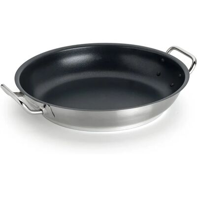 Agnelli - Tegame antiaderente inox induzione 36cm - 36 cm - due maniglie - Tegame Agnelli - Tegame antiaderente inox induzione 36cm - 36 cm - due maniglie - Tegame