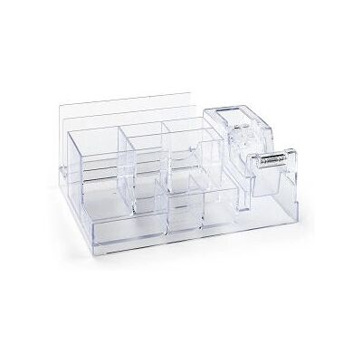 Lebez 1737-T Schreibtisch-Organizer - Transparent ABS 20x12x9 cm Lebez 1737-T Schreibtisch-Organizer - Transparent ABS 20x12x9 cm