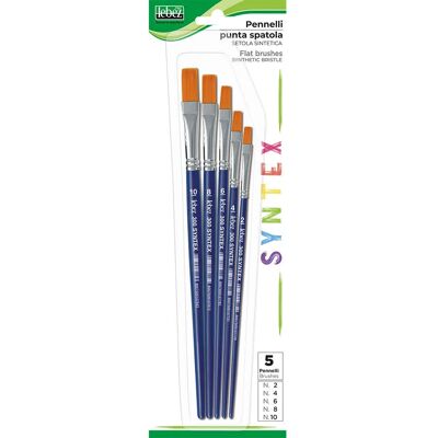 Pinceau Art Nail Lebez 300B - Poil synthétique, Ensemble de 5 pinceaux à spatule plate - Publicité Pinceau Art Nail Lebez 300B - Poil synthétique, Ensemble de 5 pinceaux à spatule plate - Publicité