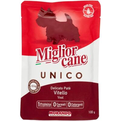 Miglior Cane Unico Dog Mini Patè di Vitello - Cibo per cani Miglior Cane Unico Dog Mini Patè di Vitello - Cibo per cani