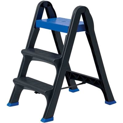 Bama - Składana Plastowa Drabina z 3 Stopniami - 47x68x78 cm - Antracyt Bama - Składana Plastowa Drabina z 3 Stopniami - 47x68x78 cm - Antracyt