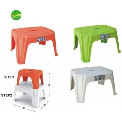 Sgabello in plastica Bama Step 2 Colori assortiti - Altezza bassa Sgabello in plastica Bama Step 2 Colori assortiti - Altezza bassa