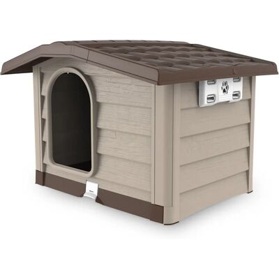 Bama - Maison pour Chien Moyenne - Plastique Recyclé - 89x75x62cm - Publicité Bama - Maison pour Chien Moyenne - Plastique Recyclé - 89x75x62cm - Publicité