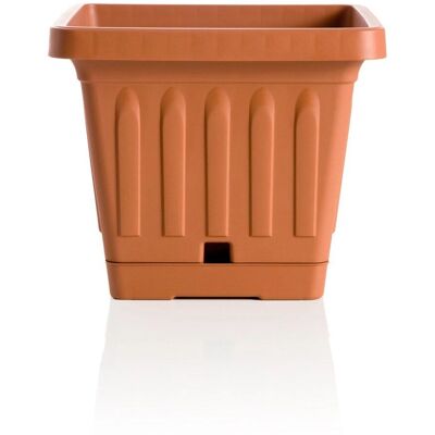 LGVSHOPPING - Vaso Quadrato 30x30x22cm Terracotta Autowaterer LGVSHOPPING - Vaso Quadrato 30x30x22cm Terracotta Autowaterer