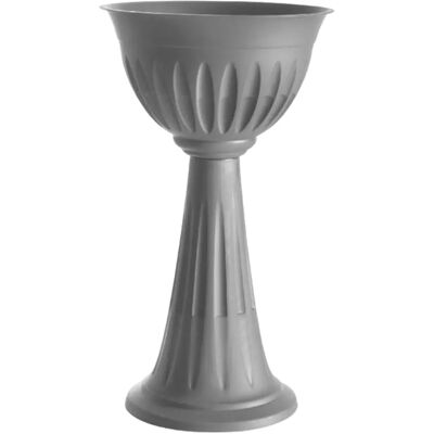 Bama Graue Blumen Säule Topf 43x74,5cm - Blumentopf Bama Graue Blumen Säule Topf 43x74,5cm - Blumentopf