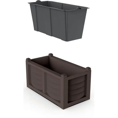 Bama Kit Fioriera 80cm - Decorazione Giardino Resistente Bama Kit Fioriera 80cm - Decorazione Giardino Resistente