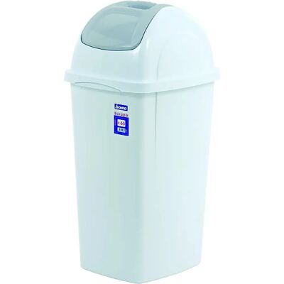 BIGHOUSE IT - Pattumiera bianca 65L con apertura basculante BIGHOUSE IT - Pattumiera bianca 65L con apertura basculante