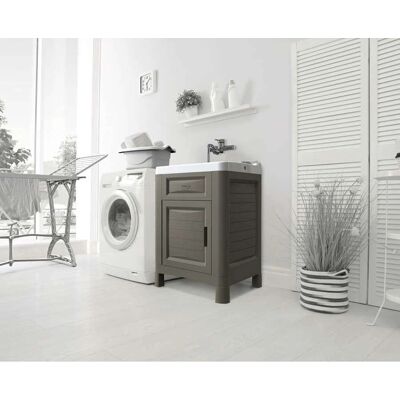 Mobiletto lavatoio Bama - 60x50x89cm - Esterno Mobiletto lavatoio Bama - 60x50x89cm - Esterno