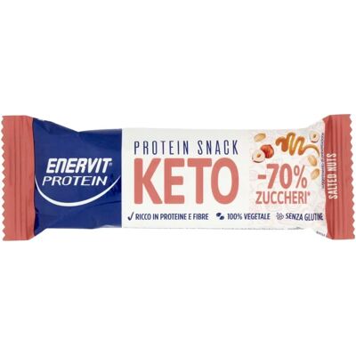 Barretta Proteica Enervit Noci Salate - Snack Keto - Zuccheri Ridotti - 35g Barretta Proteica Enervit Noci Salate - Snack Keto - Zuccheri Ridotti - 35g