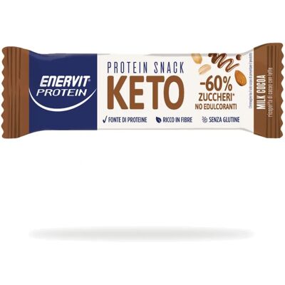 Enervit Merenda Proteica Keto Latte Cacao - Snack Proteico Enervit Merenda Proteica Keto Latte Cacao - Snack Proteico