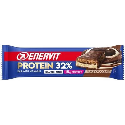 Enervit Protein Bar 32% Triple Chocolate - Supporto muscolare Enervit Protein Bar 32% Triple Chocolate - Supporto muscolare