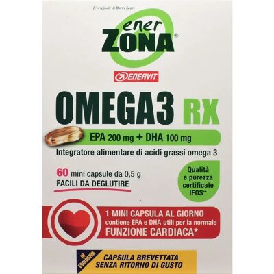 Enervit Enervit Omega 3RX Suplemento - Apoyo Corazón Cerebro Visión Enervit Enervit Omega 3RX Suplemento - Apoyo Corazón Cerebro Visión