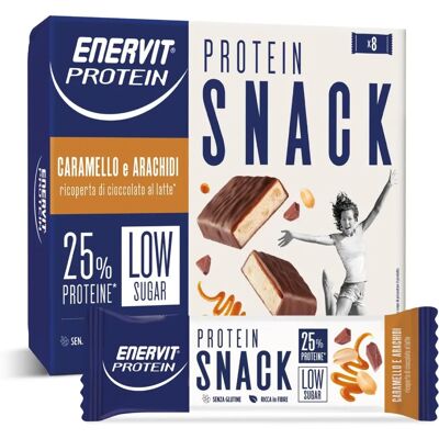 Enervit Protein Snack Caramello e Arachidi - Barrette Proteiche - Basso Zucchero - Senza Glutine Enervit Protein Snack Caramello e Arachidi - Barrette Proteiche - Basso Zucchero - Senza Glutine