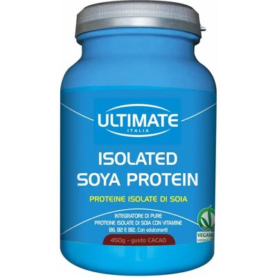 Proteina di soia isolata gusto cacao 450 g - Ultimate Italia Proteina di soia isolata gusto cacao 450 g - Ultimate Italia