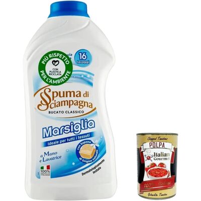 Spuma di Sciampagna Marsiglia Bucato - Detergente per bucato Spuma di Sciampagna Marsiglia Bucato - Detergente per bucato
