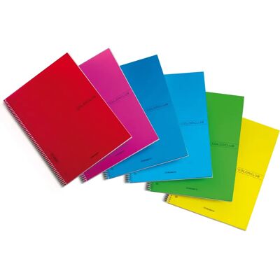 Blasetti Colorclub Cahier à Spirale A4+ - 70 Feuilles - Multicolore - Publicité Blasetti Colorclub Cahier à Spirale A4+ - 70 Feuilles - Multicolore - Publicité