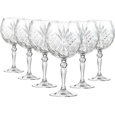 Set 6 calici Melodia 65 cl - Cristalleria Set 6 calici Melodia 65 cl - Cristalleria