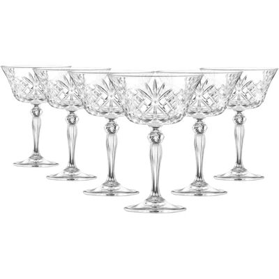 RCR Melodia Calici Champagne - Set di 6 - 26cl RCR Melodia Calici Champagne - Set di 6 - 26cl
