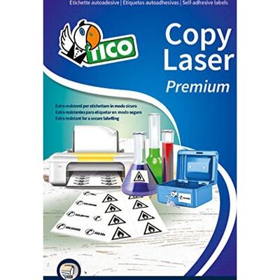 Étiquettes en polyester blanc Tico LP4P-210148 - 70 feuilles Étiquettes en polyester blanc Tico LP4P-210148 - 70 feuilles