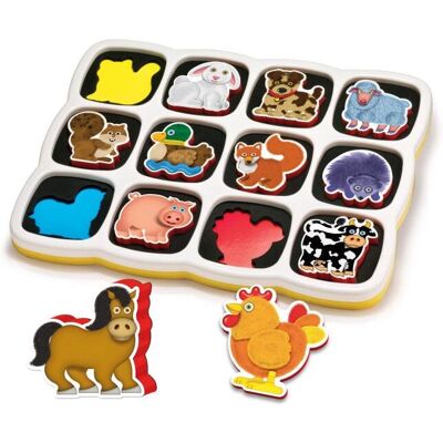 Quercetti Magnetic Puzzle - Multi-Scene - Model 0230 - Educational Toy Quercetti Magnetic Puzzle - Multi-Scene - Model 0230 - Educational Toy