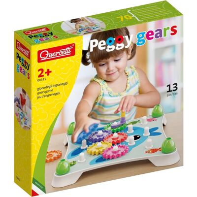 Quercetti Peggy Gears - 13 pcs - Educational Toy Set Quercetti Peggy Gears - 13 pcs - Educational Toy Set