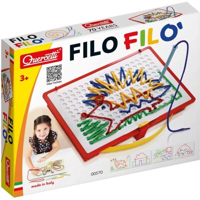 Quercetti Marke Filo Zeichen Schnüre - Bildungs-Spielzeug für Kinder in Mehrfarben Quercetti Marke Filo Zeichen Schnüre - Bildungs-Spielzeug für Kinder in Mehrfarben