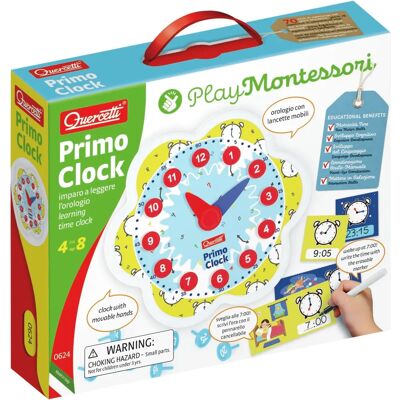 Quercetti Primo Clock - Tanulási játék 4 év feletti gyerekeknek - Ismerd meg az időt Quercetti Primo Clock - Tanulási játék 4 év feletti gyerekeknek - Ismerd meg az időt