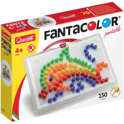 Jogo de mosaico portátil FantaColor da Quercetti - Atividade criativa segura Jogo de mosaico portátil FantaColor da Quercetti - Atividade criativa segura