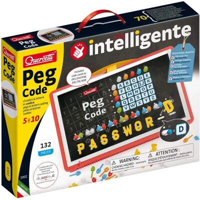 Oktatójáték Quercetti Peg Code 132 Darab - 5 éves kortól Oktatójáték Quercetti Peg Code 132 Darab - 5 éves kortól