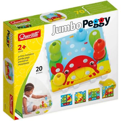 Quercetti Jumbo Peggy Lernspielzeug - Kreatives Steckpuzzle für Kinder Quercetti Jumbo Peggy Lernspielzeug - Kreatives Steckpuzzle für Kinder
