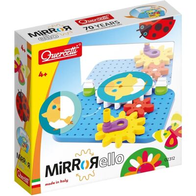 Quercetti Mirrorello Conjunto de Engrenagens Animais - Conjunto criativo de engrenagens para crianças Quercetti Mirrorello Conjunto de Engrenagens Animais - Conjunto criativo de engrenagens para crianças