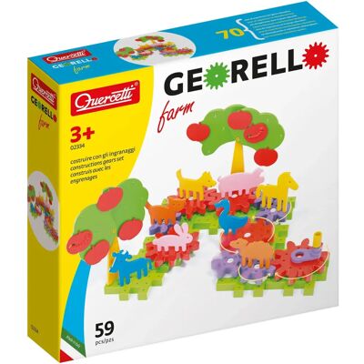 Quercetti Georello Farm Spielzeugset - Pädagogisches Kreativmechanik-Baukasten Quercetti Georello Farm Spielzeugset - Pädagogisches Kreativmechanik-Baukasten
