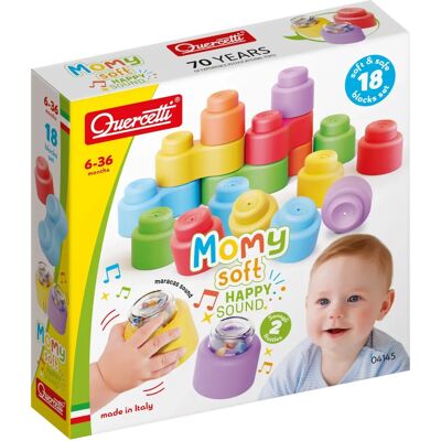 Quercetti Momy Soft Bauklötze mit Farben - 18 Stück Quercetti Momy Soft Bauklötze mit Farben - 18 Stück