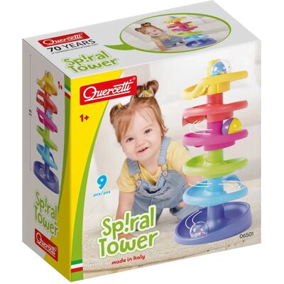 Quercetti 6501 Lernspielzeug - Spiralturm - Bildendes Spielzeug für Kinder Quercetti 6501 Lernspielzeug - Spiralturm - Bildendes Spielzeug für Kinder