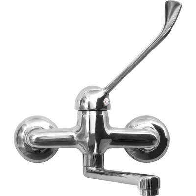 IDRO-BRIC Miscelatore Cucina in Acciaio Inox Montato a Parete con Leva Clinica - Miscelatore cucina IDRO-BRIC Miscelatore Cucina in Acciaio Inox Montato a Parete con Leva Clinica - Miscelatore cucina