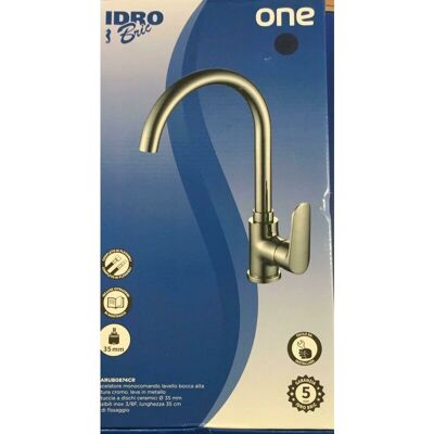 IDROBRIC - Miscelatore lavabo con bocca alta cromato - Serie One IDROBRIC - Miscelatore lavabo con bocca alta cromato - Serie One