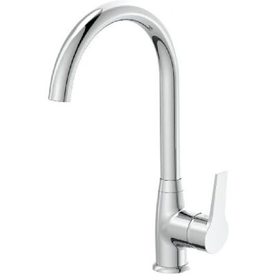 Robinet à bec haut économiseur d'eau Hellis Idrobric - Publicité Robinet à bec haut économiseur d'eau Hellis Idrobric - Publicité