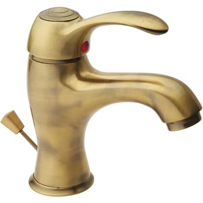 IDROBRIC - Miscelatore lavabo in ottone vintage - Finitura antica in ottone IDROBRIC - Miscelatore lavabo in ottone vintage - Finitura antica in ottone