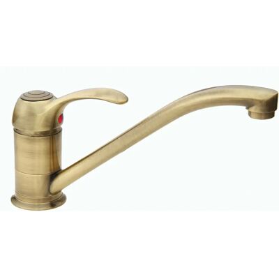 Idro Bric - Miscelatore Cucina Ottone Antico - Stile Rustico - 147mm Idro Bric - Miscelatore Cucina Ottone Antico - Stile Rustico - 147mm