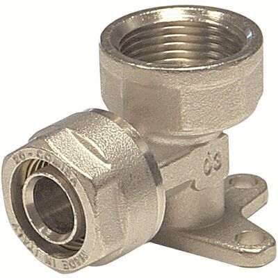 IDROBRIC Raccordo Curvo Femmina con Flangia e Inserto Fisso - Raccordo Tubo IDROBRIC Raccordo Curvo Femmina con Flangia e Inserto Fisso - Raccordo Tubo