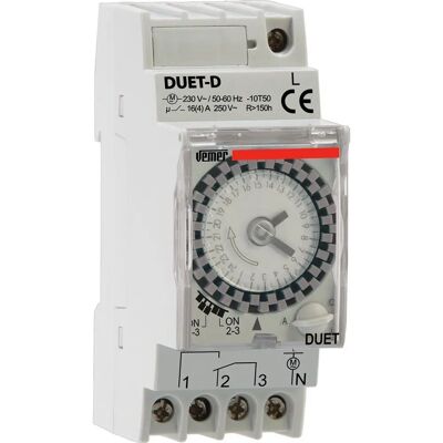 VEMER VP879100 Elektryczny Timer Elektromechaniczny Dzienny VEMER VP879100 Elektryczny Timer Elektromechaniczny Dzienny