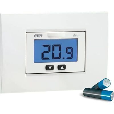 VEMER Keo-b LCD Termostat - Bateria, Wbudowany, 2-35°C VEMER Keo-b LCD Termostat - Bateria, Wbudowany, 2-35°C