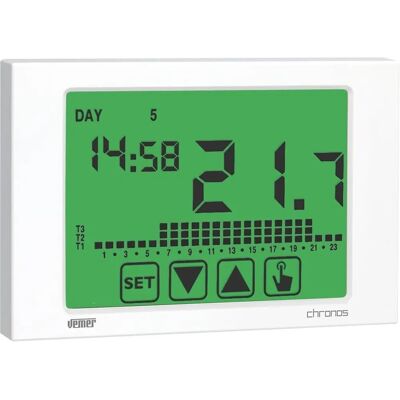 VEMER Termostat ścienny VE453700 - Program tygodniowy 230V VEMER Termostat ścienny VE453700 - Program tygodniowy 230V